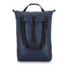 rPET 600D Navi Laptop-Rucksack 36 x 40 x 10 cm blau/schwarz | ohne Werbeanbringung | Nicht verfügbar | Nicht verfügbar