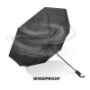 Taman Pongee 21" Faltbarer winddichter Regenschirm Auto open & close Schwarz