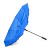 Emerantia 190T Pongee 23" Stockschirm Auto offen Blau Weiss | ohne Werbeanbringung | Nicht verfügbar | Nicht verfügbar