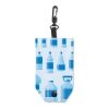 Faltbare recyceltes Polyester (rPET)-Tasche mit Hülle. Doppellagige Griffe Sublimation