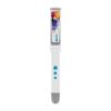 BIC® XS Finestyle Weiß-grau | blaue Tinte | 1-farbiger Siebdruck | Schaft-Clipverlängerung | 25.00 mm x 35.00 mm