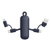 Urban Vitamin Dublin 100W 4-in-1-Kabel am Schlüsselanhänger blau