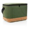 Impact AWARE™ XL RPET Two-Tone Kühltasche mit Korkdetail grün | ohne Werbeanbringung | Nicht verfügbar | Nicht verfügbar | Nicht verfügbar