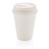 Wiederverwendbarer doppelwandiger Kaffeebecher 300ml weiß | ohne Werbeanbringung | Nicht verfügbar | Nicht verfügbar