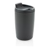GRS recycelter PP-Becher mit Flip-Deckel anthrazit | ohne Werbeanbringung | Nicht verfügbar | Nicht verfügbar