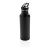 Deluxe Sportflasche aus Edelstahl schwarz | ohne Werbeanbringung | Nicht verfügbar | Nicht verfügbar | Nicht verfügbar
