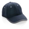Impact AWARE™ 280gr Brushed rCotton 6 Panel Kontrast-Cap marineblau | ohne Werbeanbringung | Nicht verfügbar | Nicht verfügbar | Nicht verfügbar