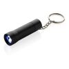 Flash Schlüsselanhänger-Taschenlampe aus RCS rec. Aluminium schwarz | ohne Werbeanbringung | Nicht verfügbar | Nicht verfügbar