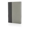 Words GRS zertifiziertes RPET & Kraft Notizbuch A5 grau | ohne Werbeanbringung | Nicht verfügbar | Nicht verfügbar