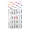 4-Monatskalender Einblatt Budget 4 RECYCLING Schrift modern Blau | 300 × 560 mm | ohne Werbeanbringung