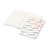 Notizbuch Copy-Book RECYCLING Naturkarton-Softcover individuell bedruckt Winkelkaro