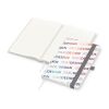 Notizbuch Match-Book RECYCLING Hardcover individuell bedruckt Silber | ohne Werbeanbringung | recyceltes Naturpapier | Winkelkaro