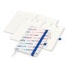 Wochenkalender vorne + Notizen hinten Match-Hybrid RECYCLING Papier-Hardcover A5 Mittelblau | DIN A5 | ohne Werbeanbringung | recyceltes Naturpapier