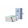 Notizbuch Ocean-Book Recycling-Inhaltspapier rPET-Hardcover farbig A5 blau | Winkelkaro