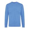 Iqoniq Denali ungefärbt. Rundhals-Sweater aus recycelter BW blau meliert | XXL | ohne Werbeanbringung | Nicht verfügbar | Nicht verfügbar | Nicht verfügbar