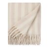 VINGA Lioro Decke aus GRS Wollmischung beige