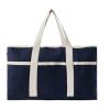 VINGA Volonne AWARE™ Strandtasche aus recyceltem Canvas blau-off white | ohne Werbeanbringung | Nicht verfügbar | Nicht verfügbar | Nicht verfügbar