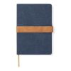 VINGA Bosler Notizbuch aus RCS recyceltem Canvas navy blau