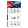 3-Monatskalender Einblatt Logic 3 Post A EXPRESS Design-Kalendarium Blau | 300 × 560 mm | ohne Werbeanbringung