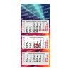 3-Monatskalender Mehrblock Maxi Light 3 EXPRESS Werbung auf Rückwand Hellgrau | 330 × 700 mm | ohne Werbeanbringung