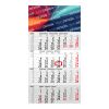 4-Monatskalender Einblatt Budget 4 EXPRESS Schrift modern Hellgrau | 300 × 560 mm | ohne Werbeanbringung