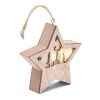 MDF-Stern mit Licht holzfarben | ohne Werbeanbringung | Nicht verfügbar | Nicht verfügbar