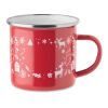 Emaille-Becher 300ml rot