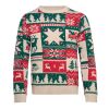 Weihnachtspullover S-M beige
