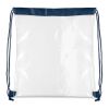 Transparenter Kordelzugbeutel marineblau | ohne Werbeanbringung | Nicht verfügbar | Nicht verfügbar