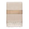 Decke recycelter Polycotton beige