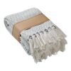 Decke recycelter Polycotton beige