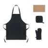 Küchen-Set recy. Baumwolle schwarz