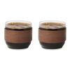 Kaffeegläser-Set holzfarben