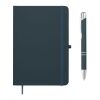 DIN A5 Notizbuch mit Kuli marineblau