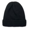 Beanie mit Bündchen schwarz