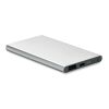 Powerbank 4000 mAh mit Gehäuse aus Aluminium mattsilber | ohne Werbeanbringung | Nicht verfügbar | Nicht verfügbar