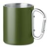 Trinkbecher mit Karabiner dunkelgrün | ohne Werbeanbringung | Nicht verfügbar | Nicht verfügbar | Nicht verfügbar