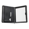 DIN A4 Dokumentenmappe aus Lederfaserstoff schwarz | ohne Werbeanbringung | Nicht verfügbar | Nicht verfügbar