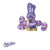 Werbe-Osterei mit Schokoladenmischung von Milka bunt