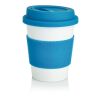 ECO PLA Kaffeebecher blau-weiß | ohne Werbeanbringung | Nicht verfügbar | Nicht verfügbar