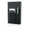 A5 Deluxe Notizbuch mit Fächern schwarz | ohne Werbeanbringung | Nicht verfügbar | Nicht verfügbar