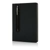 Basic Hardcover PU A5 Notizbuch mit Stylus-Stift schwarz | ohne Werbeanbringung | Nicht verfügbar | Nicht verfügbar | Nicht verfügbar