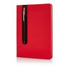 Basic Hardcover PU A5 Notizbuch mit Stylus-Stift rot | ohne Werbeanbringung | Nicht verfügbar | Nicht verfügbar | Nicht verfügbar