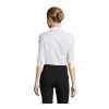 Effect Damen-Stretchbluse weiß | M