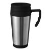 Isolierbecher 'Vancouver' aus Edelstahl/Kunststoff mit verschließbarem Mundstück Silber | ohne Werbeanbringung | Nicht verfügbar | Nicht verfügbar