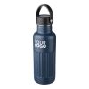 Recycelte doppelwandige Trinkflasche aus Edelstahl (500 ml), Lior beige