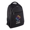 Laptop Rucksack 'Mondrian' aus Polyester Schwarz