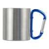 Doppelwandiger Kaffeebecher Carbine aus Edelstahl 185 ml Silber