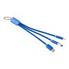 USB-Aufladekabel 'Choose' aus Aluminium Silber