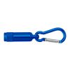 Mini-Taschenlampe aus Aluminium mit Karabiner Silber